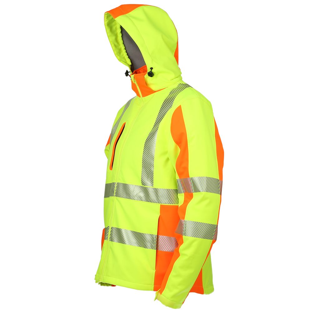 LeiKaTex® • Softshell-Warnschutz-Winterjacke nach EN • kaufen online Richard Leipold | Arbeitsschutz warnorange neongelb / 20471 ISO 