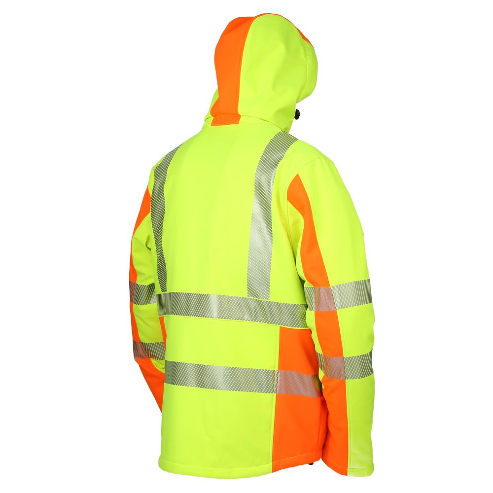 LeiKaTex® • Softshell-Warnschutz-Winterjacke nach EN ISO 20471 • neongelb /  warnorange | online kaufen | Richard Leipold Arbeitsschutz