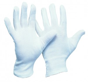 Trikot Handschuhe Gr.10 hochweiß Innenhand verstärkt gebleicht 1197 Baumwoll 