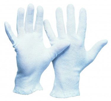 RL 1195 • Baumwoll-Trikot-Handschuh •
schwere Ausführung • weiß gebleicht


 