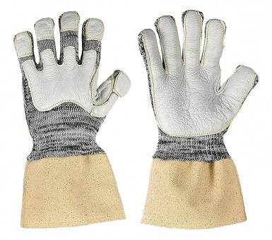 RL 1317 • Schnittschutzhandschuh "Protect Pro Plus" •
mit Baumwollstulpe und Narbenlederbesatz


 