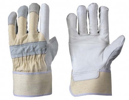 RL 1338 • Rindnarbenleder-Handschuh • gefüttert • Stulpe
gummiert • Knöchel + Fingerkuppen aus Rindspaltleder


 