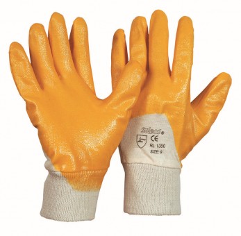 RL 1350 • Soleco® • Nitril-Handschuh • gelb •
Strickbund • teilbeschichtet • CE CAT 2


 