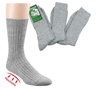 Plüschsohle-Socken, mit Wolle
30% Wolle, 55% Polyacryl, VE/UVE: 120/3


 