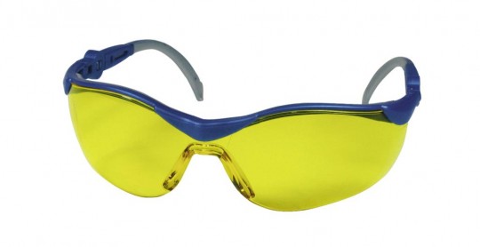 Panoramabrille • blau / grau • kratzfest •
gelbe PC-Scheibe • Modell Nr. 620


 