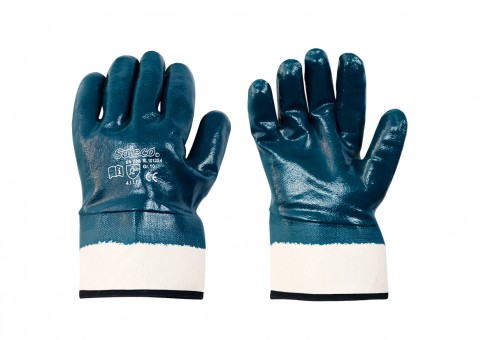 RL 101354 • Soleco® • Nitril-Handschuh • blau •
Stulpe • vollbeschichtet • CE CAT 2


 