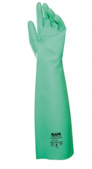 ULTRANITRIL 480, UVE1 / VE 12
Nitril, Gerade Stulpe, Profil, 46cm, grün


 