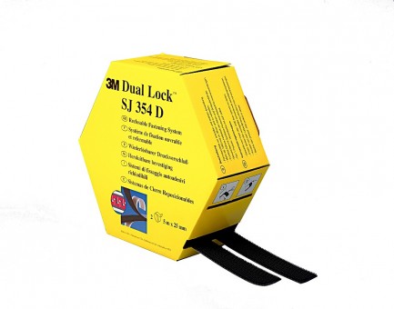 3M™ Dual Lock™ SJ354D, 40 Köpfe/cm2, Innen
Schwarz, 25mm x 5m x 5,7mm


 
